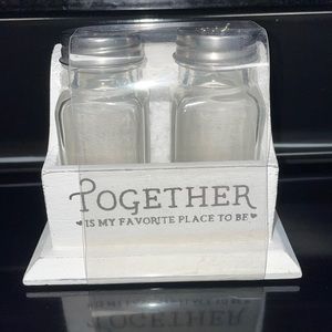 Distressed Salt & Pepper set Together ❤️ is my favorite place to be ❤️new